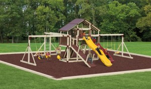 amish made playset gymset